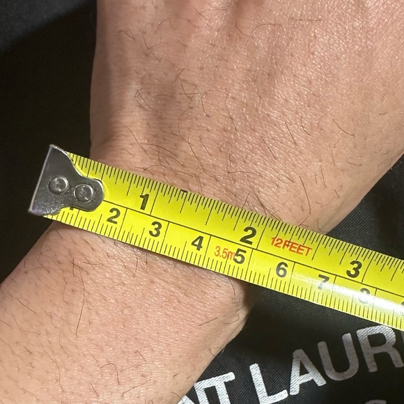 Rare Saint Laurent YSL engraved - Elegant Gold Wrap Around Snake Bracelet New - Picture 16 of 16